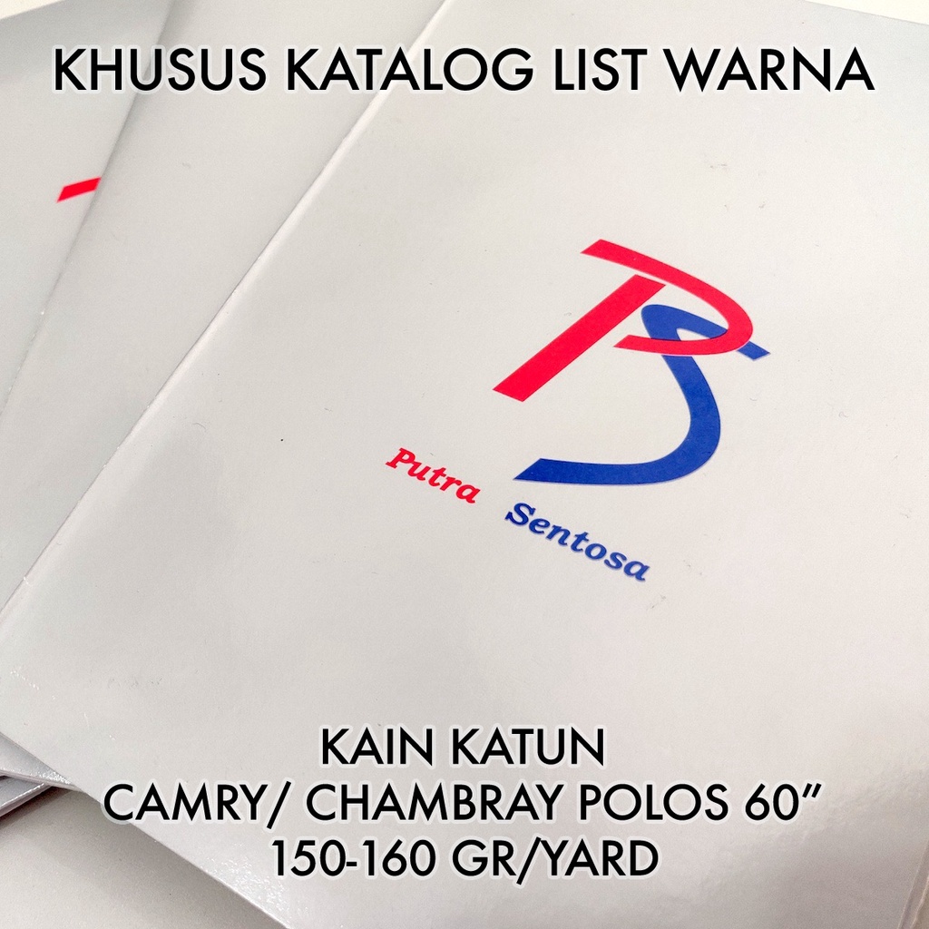KATALOG BUKU SAMPLE WARNA Kain Katun Camry Chambray Polos 60"
