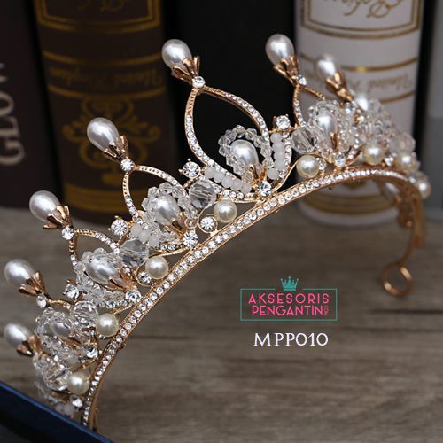 [SIAP KIRIM] AKSESORIS RAMBUT MAHKOTA WEDDING HEADPIECE PENGANTIN WANITA MPP010