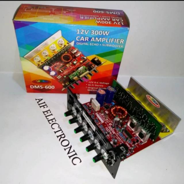 Kit Power Amplifier Mobil Digital Echo + Subwoofer DMS-600