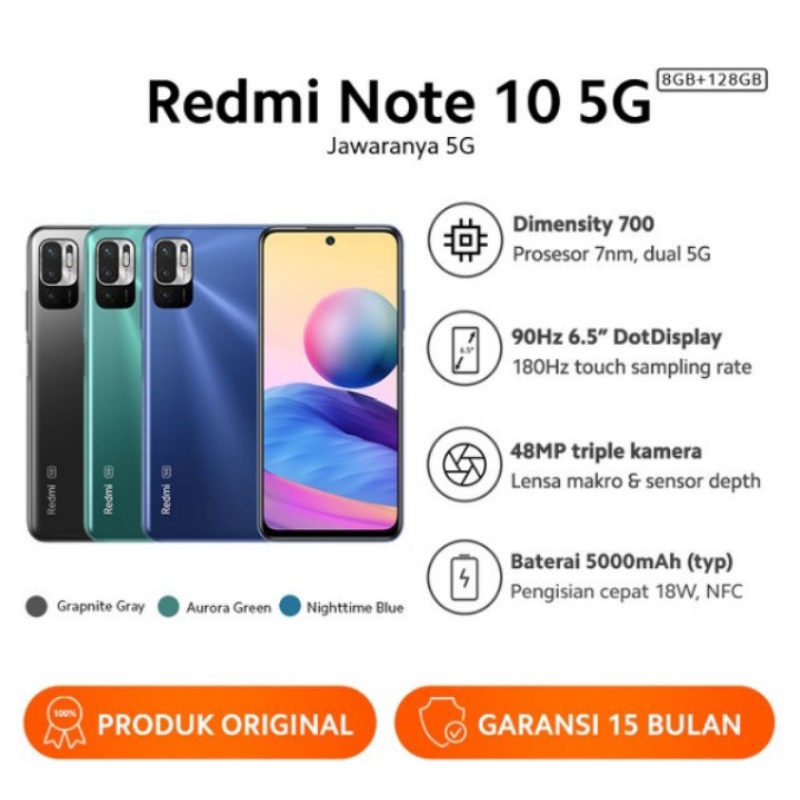 Xiaomi redmi note 10 5G Ram 6/128 GB