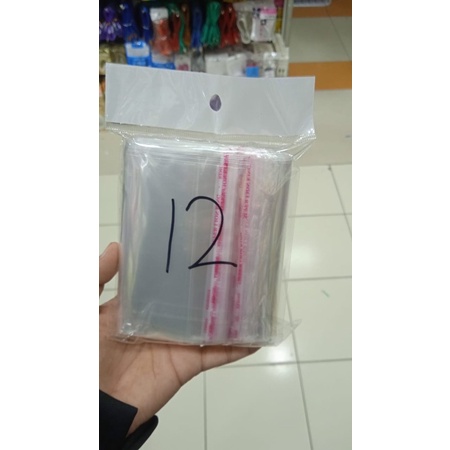 PLASTIK GANTUNGAN TRANSPARAN UKURAN 9z16 11x18 12x18 1PACK ISI 100LEMBAR NO 10,11,12,13