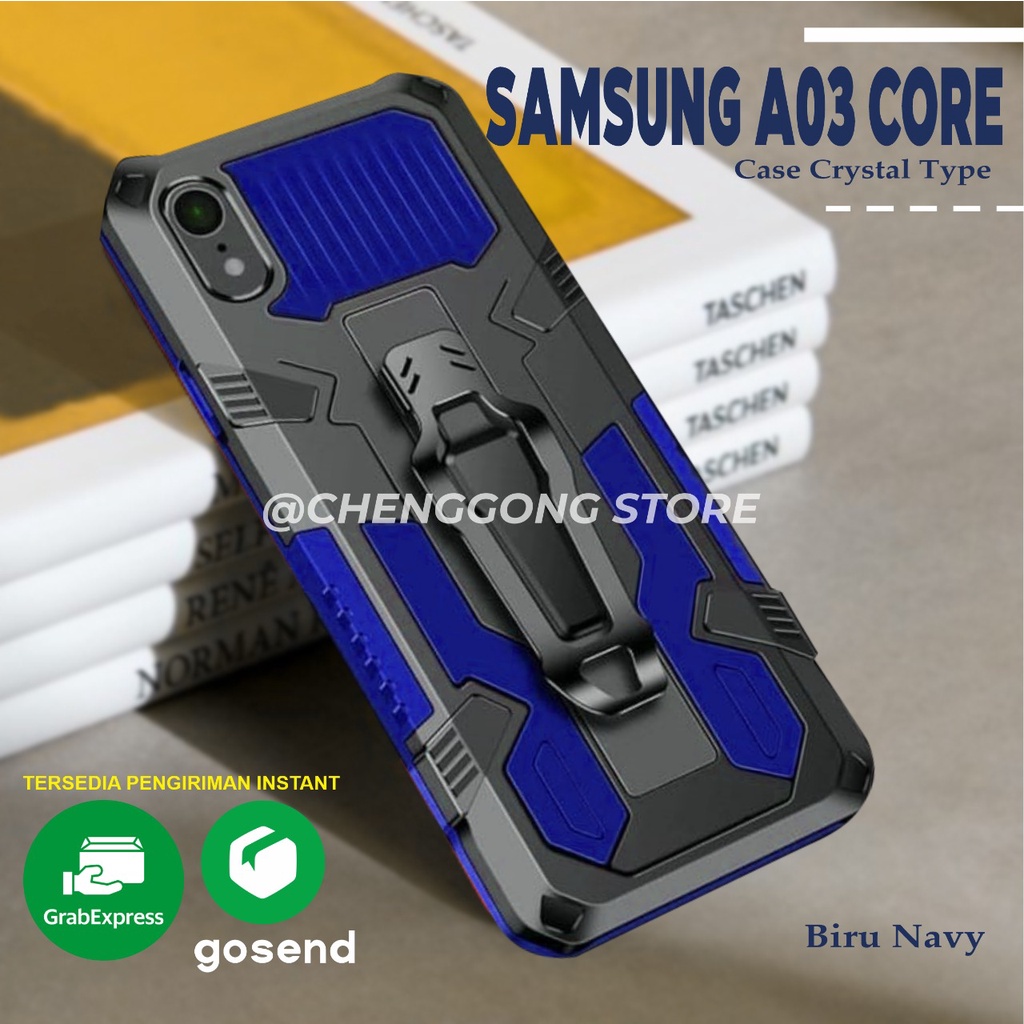 Case Robot I Crystal Samsung Galaxy A03 Core Kickstand Standing Robot
