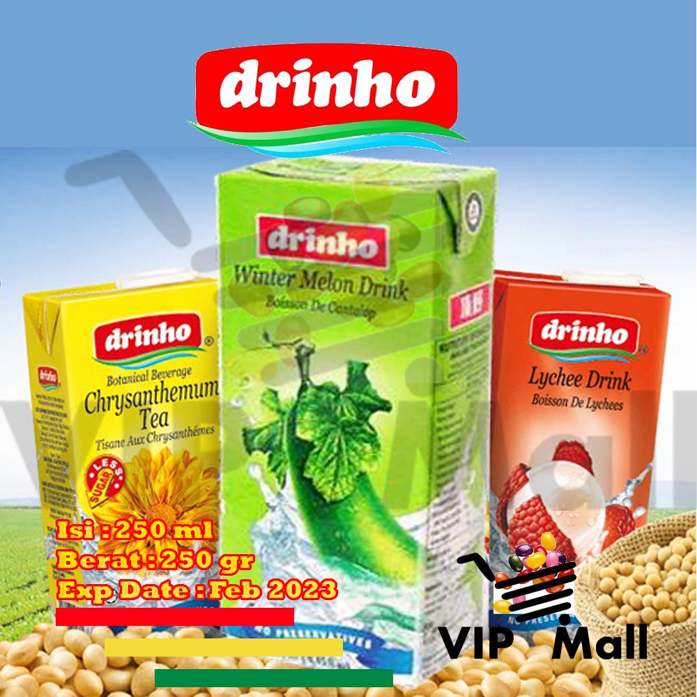 Jual VIP MALL DRINHO MINUMAN KOTAK 250ml | Shopee Indonesia