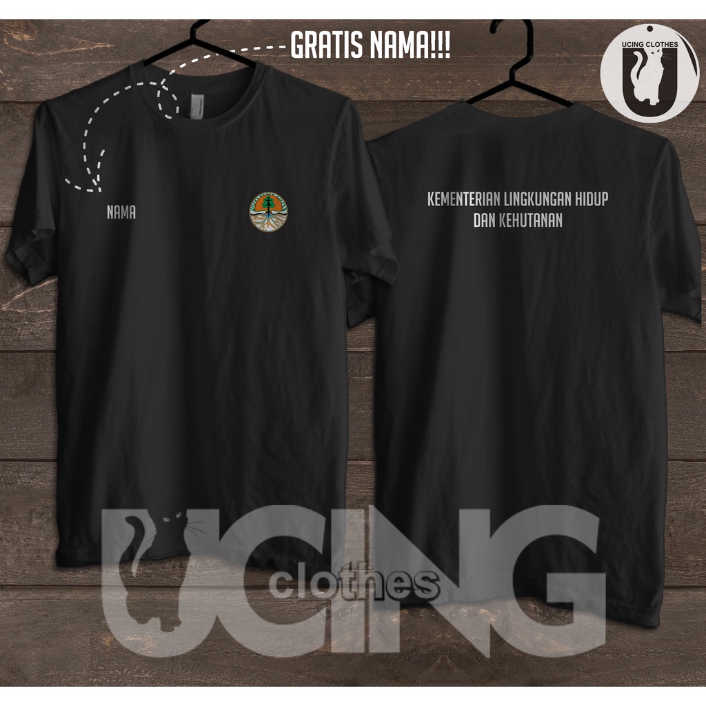 Kaos KLHK Kementerian Lingkungan Hidup dan Kehutanan Kaos Pemerintahan