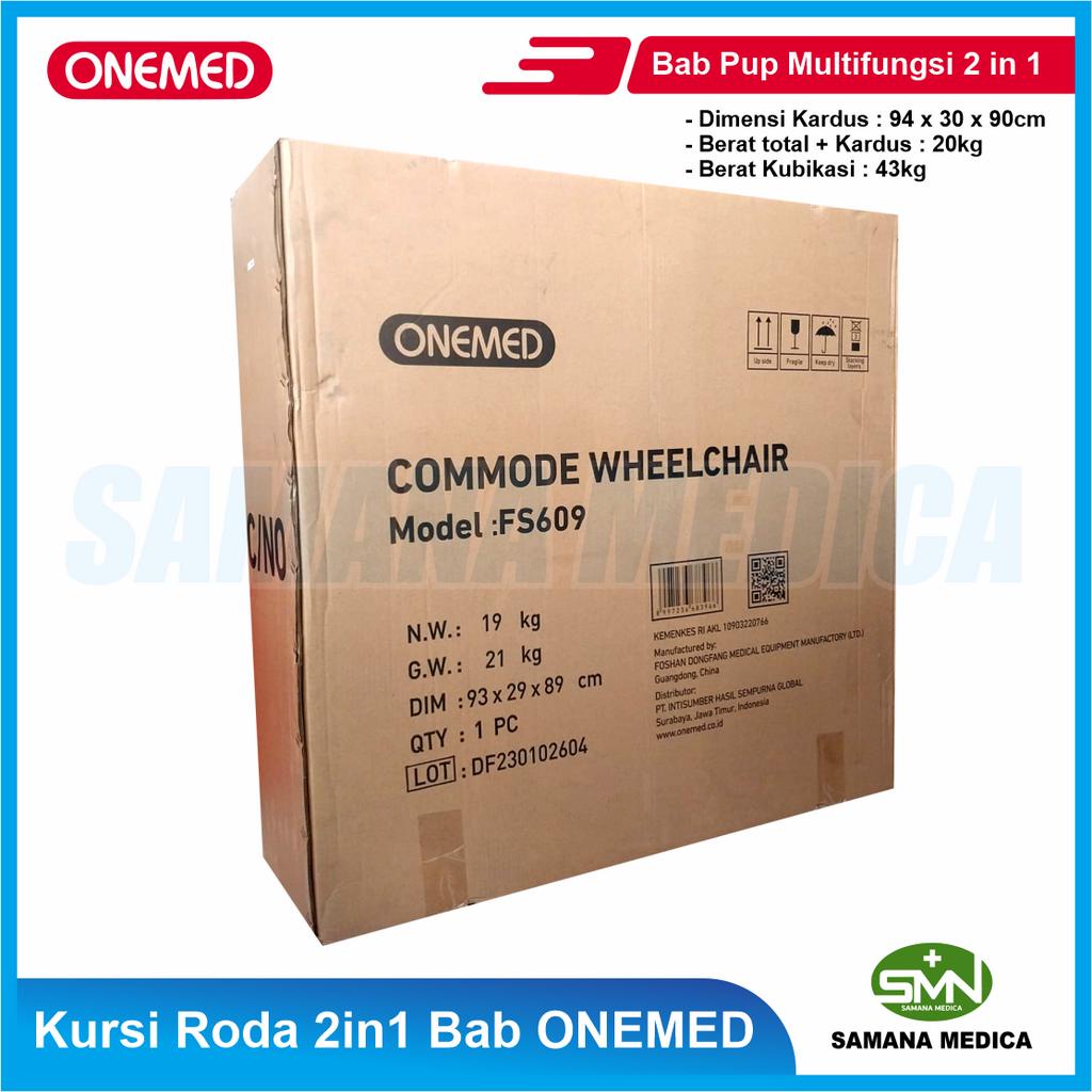 Kursi Roda 2in1 Bab Pup Multifungsi 2 in 1 FS609 ONEMED - Kursi Roda + BAB ONEMED