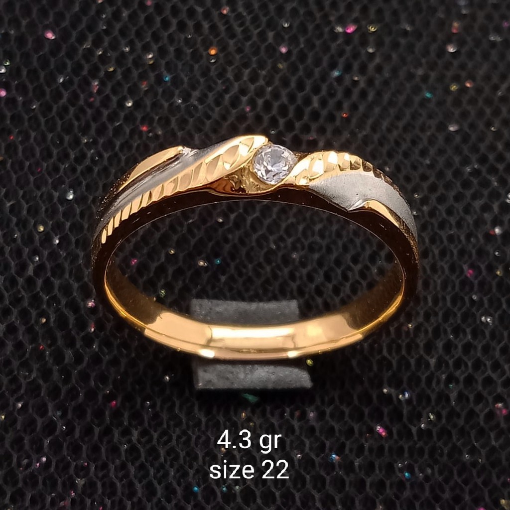 NEW Cincin Emas 17K - 4.3 gr Kadar 750 - 1880