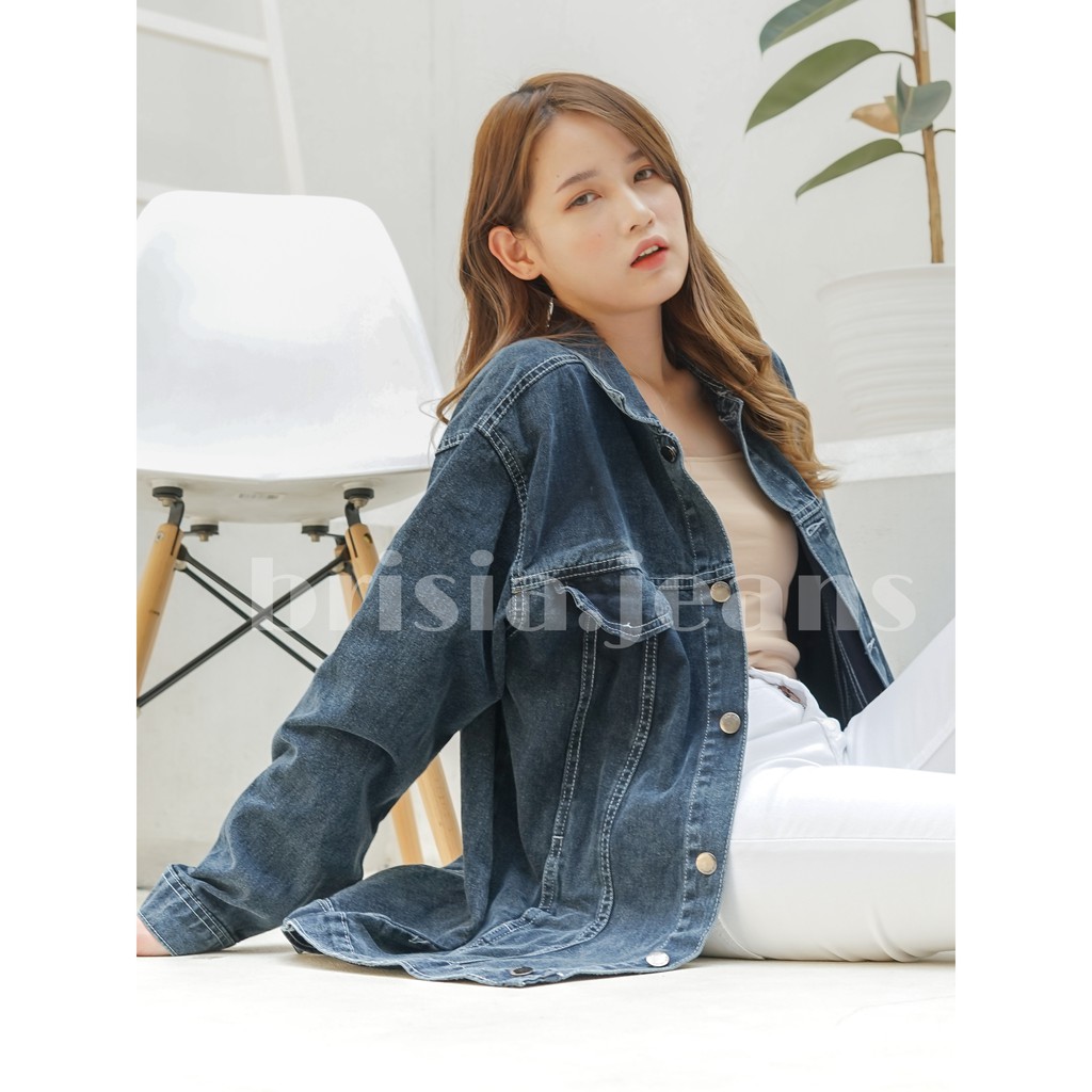 6 WARNA - NARA Oversized Jacket Jeans / Denim Jacket Jumbo