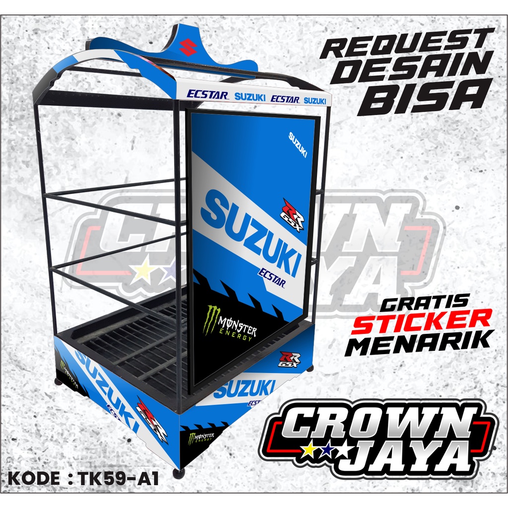 STICKER SANGKAR KOTAK KENARI NO 1 2 3 - STIKER DECAL SANGKAR EBOD JAYA SANGKAR KACER