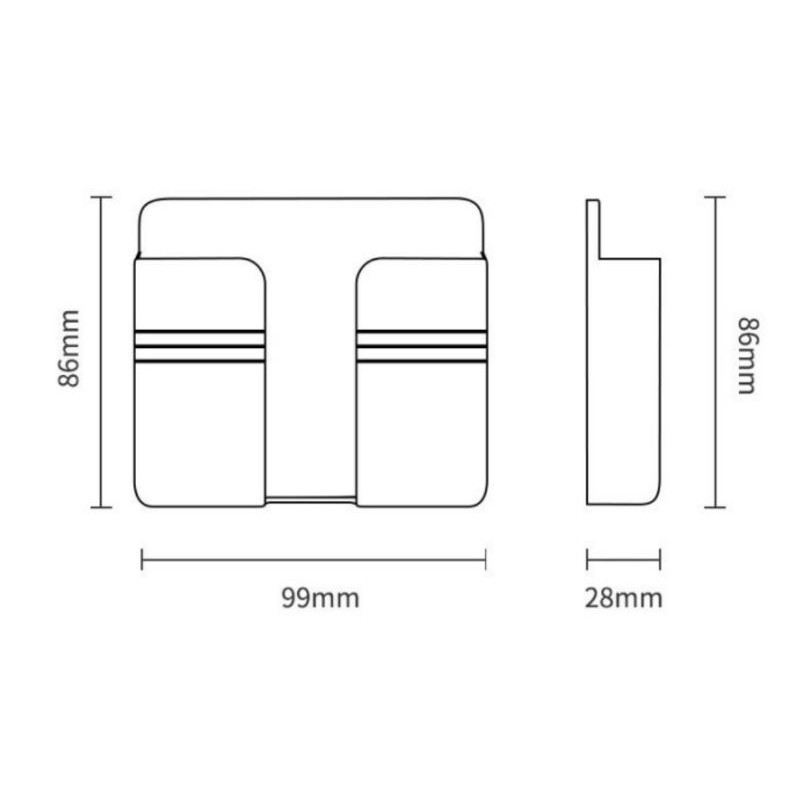 Holder Handphone &amp; Remote untuk Stop Kontak Universal