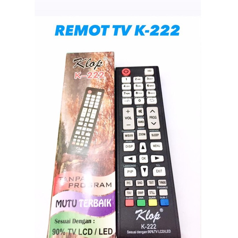 REMOTE TV KLOP K-222 LCD/LED