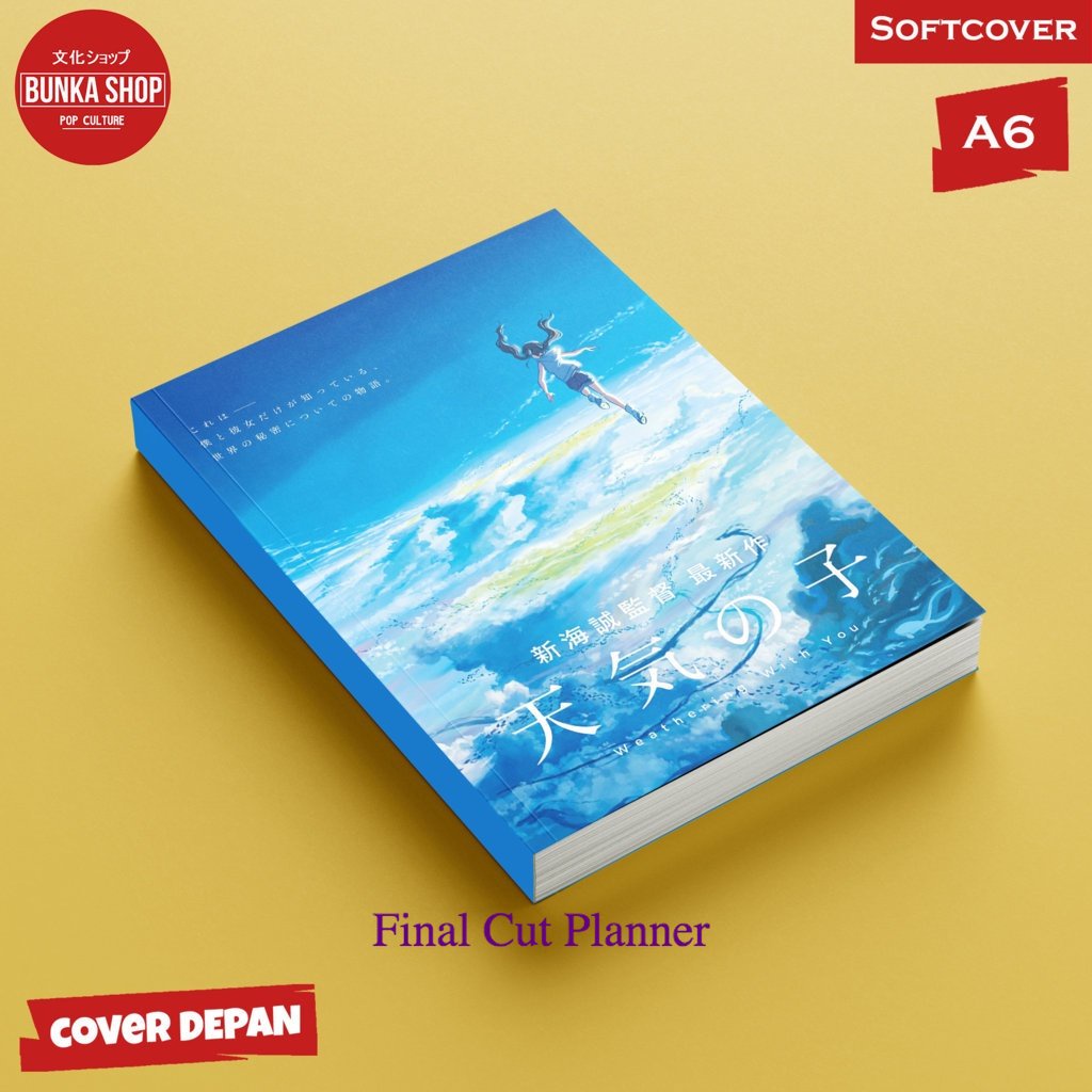 

Pocket Tenki No Ko Softcover A8 Buku Tulis Catatan Notes Agenda Planner Jurnal