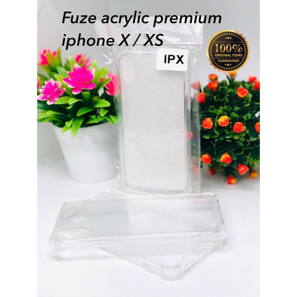 Crack fuze iphone X iphone XS original premium acrylic clear case