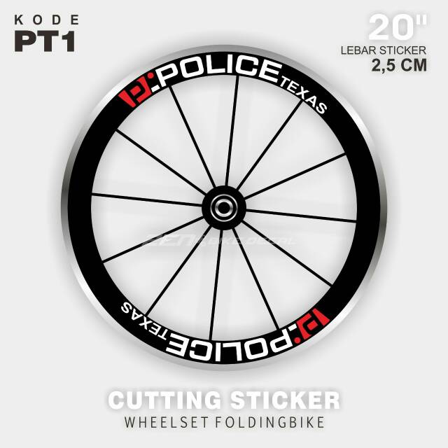

Cutting stiker wheelset folding bike ring 20