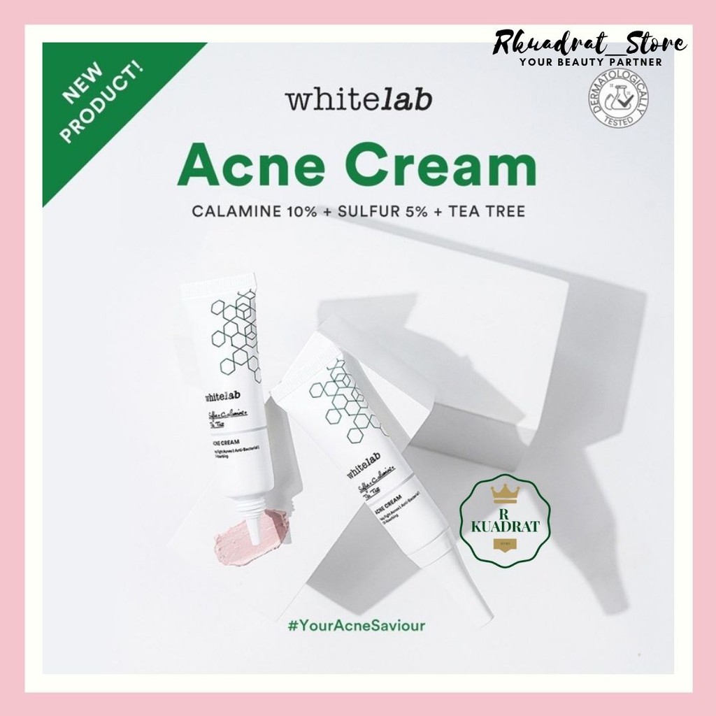 WHITELAB ACNE CREAM 10 GR-ORI BPOM