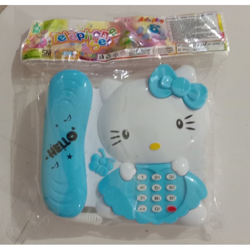 Mainan anak telepon / telephone set hello Kitty ST2553