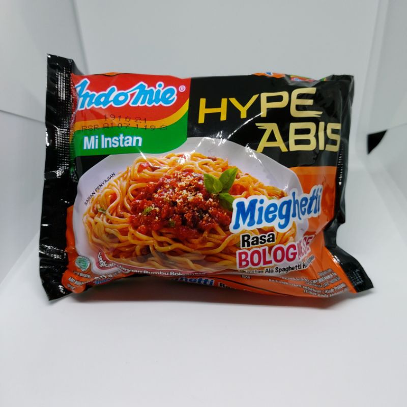 

Indomie HYPE ABIS Mi instan Mieghetti Rasa BOLOGNESE 85g