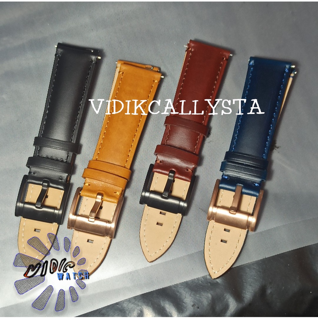 STRAP JAM TANGAN TALI KULIT QR QUICK RELEASE 22MM TALI JAM KULIT QUICK RELESE 22 MM QR