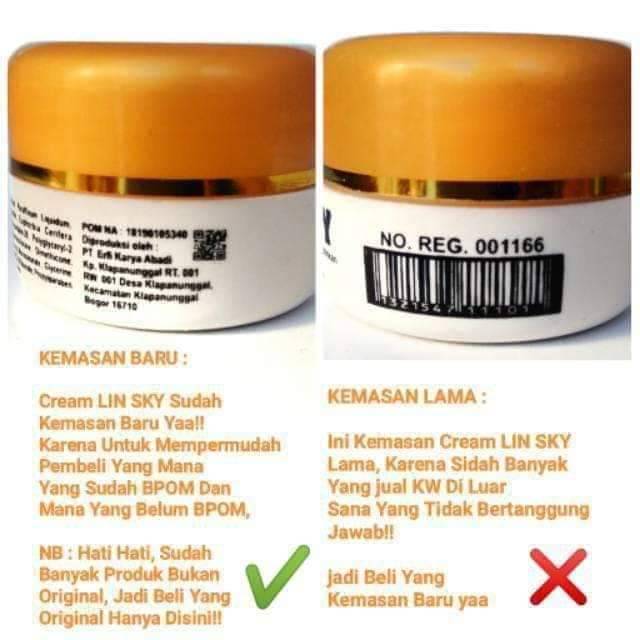 CREAM LINSKY BPOM