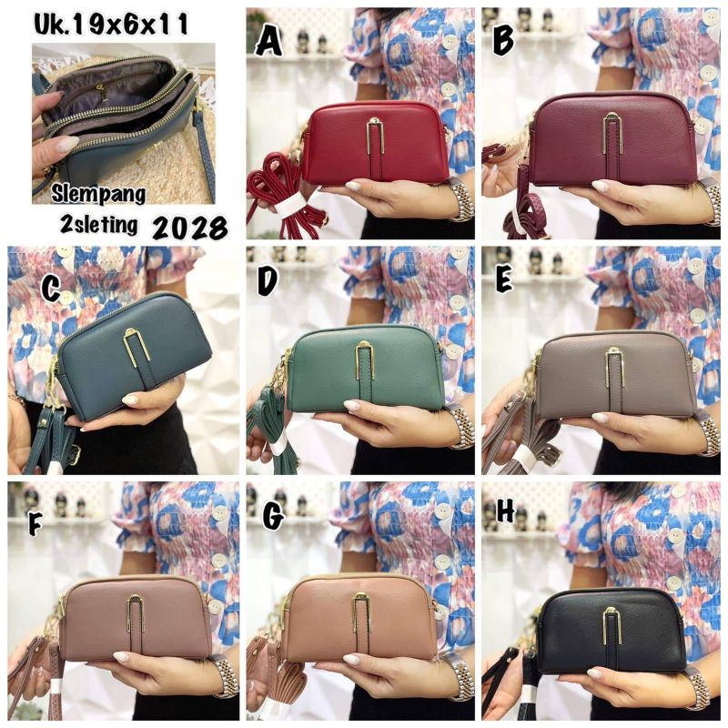 NEW ITEM tas selempang / sling mini ovale 2 ruang import kode 3028