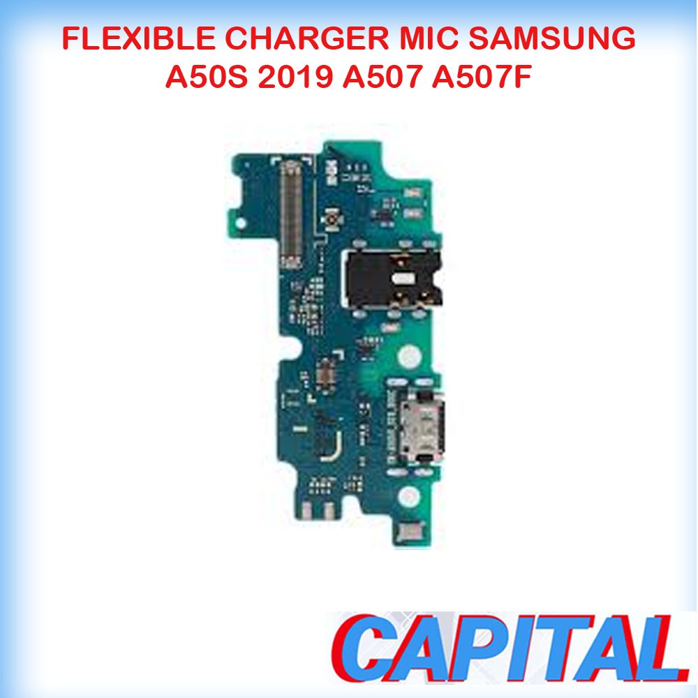 FLEXIBLE FLEXIBEL SAMSUNG A50S A507 CONNECTOR KONEKTOR CHARGER MIC ORIGINAL NEW