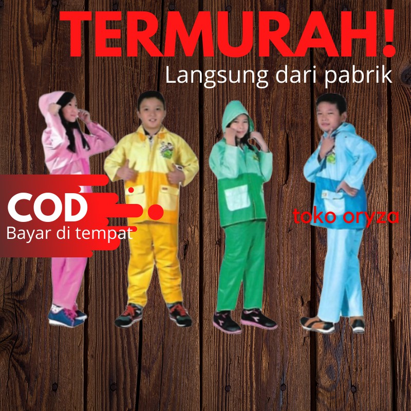 Jas Hujan Anak Perempuan Jas Hujan Anak Laki Laki Jas Ujan Anak anak Jas Hujan Anak Karakter Murah