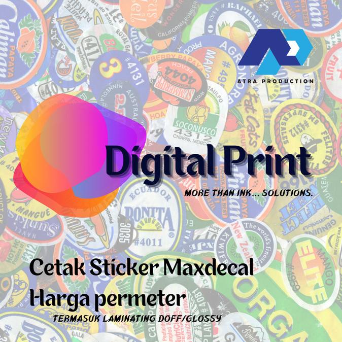 

(BISA COD) Cetak Sticker Vynil Maxdecal Max Decal PRODUK TERBATAS Kode 700