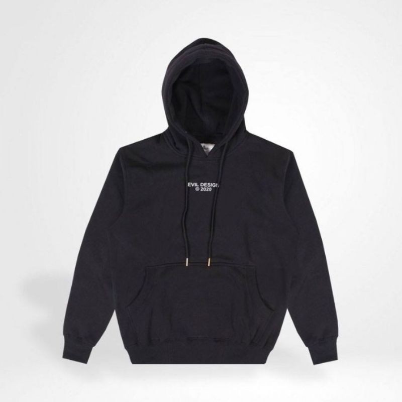 Hoodie keren kekinian free evil disgen varian warna full black