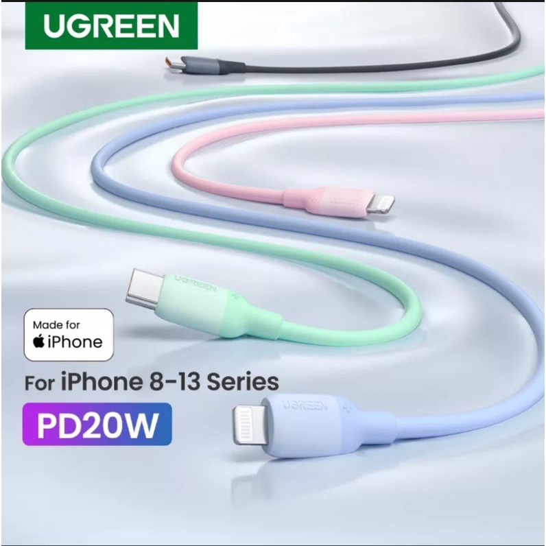 Ugreen Kabel Data iPhone iPad Lightning MFi for iPhone 14 13 12 11 Pro 8 Plus XR XS Max X Original