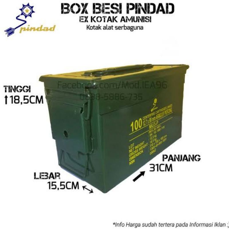 box Pindad multifungsi box besi serba guna