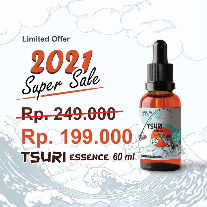 ESSENCE JM TSURI 60ML - essen ikan anti boncos - essen original