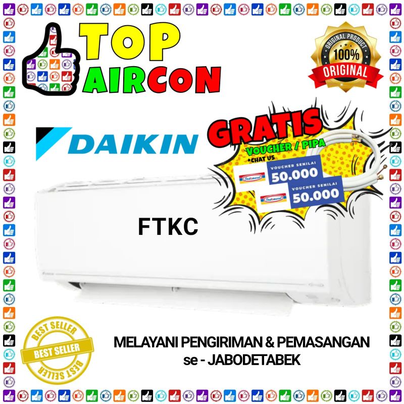 AC DAIKIN 1/2 PK FTKC 15 STAR INVERTER Unit Only