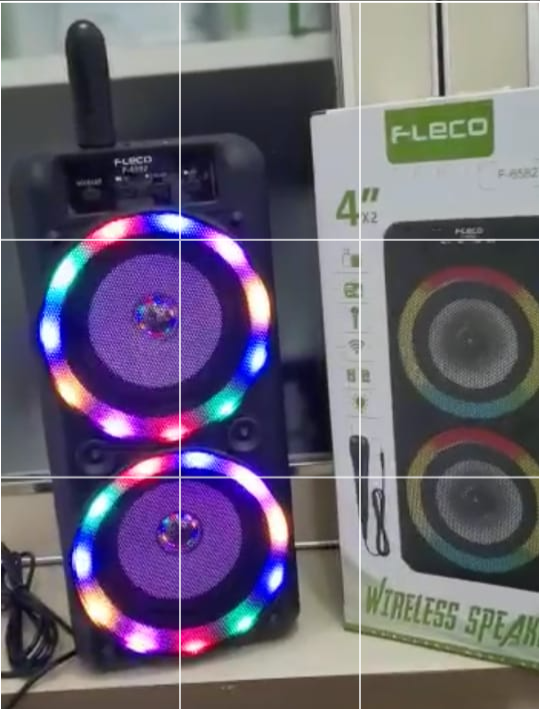 Speaker Fleco Super Bass F-6582 Terbaru Bluetooth Wireless Speaker + Mic