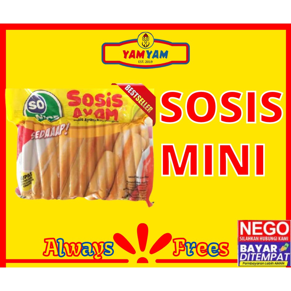 

SO NICE SONICE SOSIS AYAM 500gr 500 gram Frozen Makanan Beku Murah Depok Jakarta Tangerang Bogor