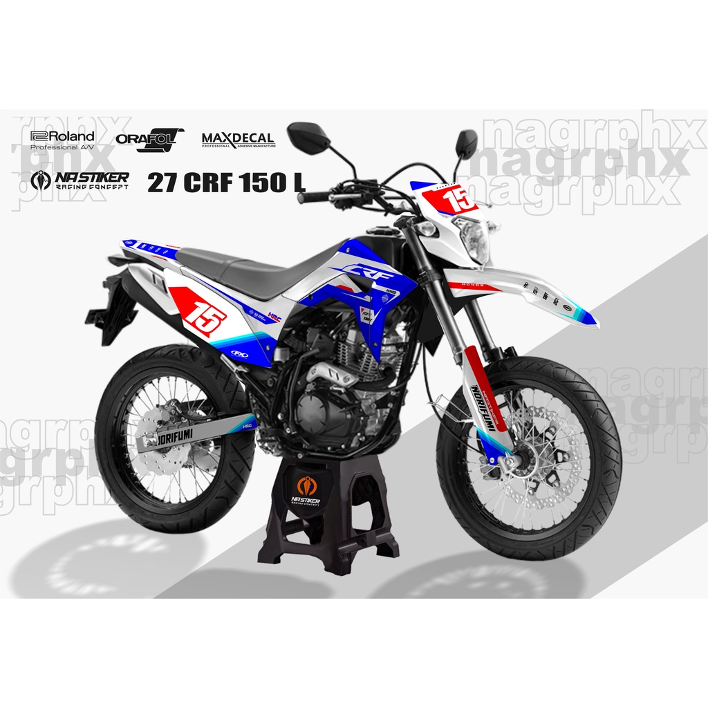 DECAL CRF FULL BODY DECAL CRF 150 L BIRU CRF-27
