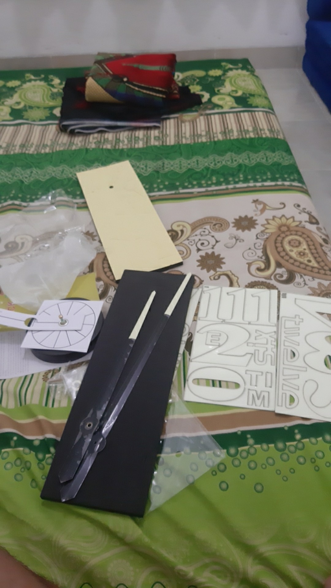 Luminova Jam Dinding Besar 3d 130 Cm Jam Dinding Raksasa  Besar Diy Dekorasi Glow In The Dark