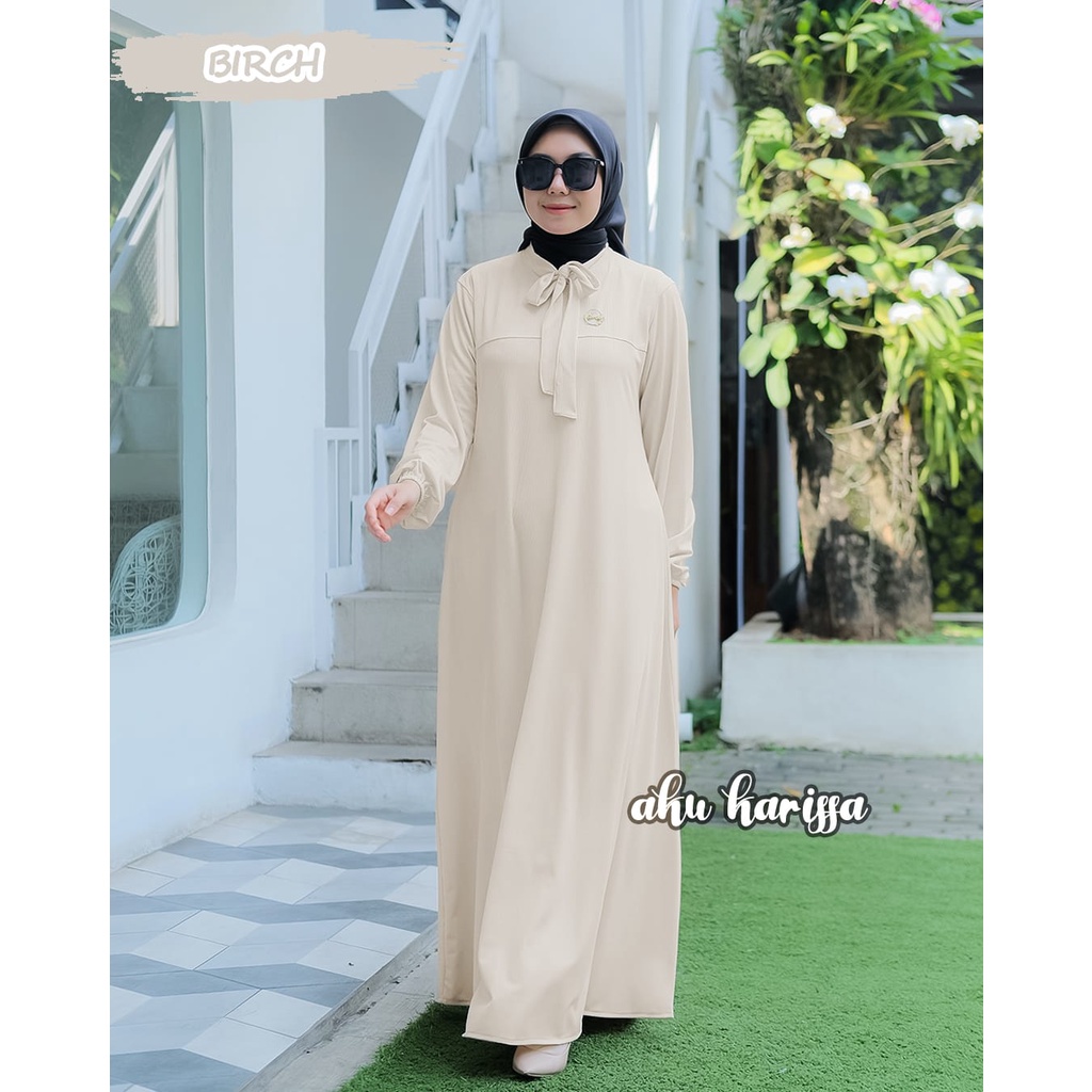 Elvia Dress/ 100% Produk Original Aku Karissa/ Gamis Bahan Rig Skate