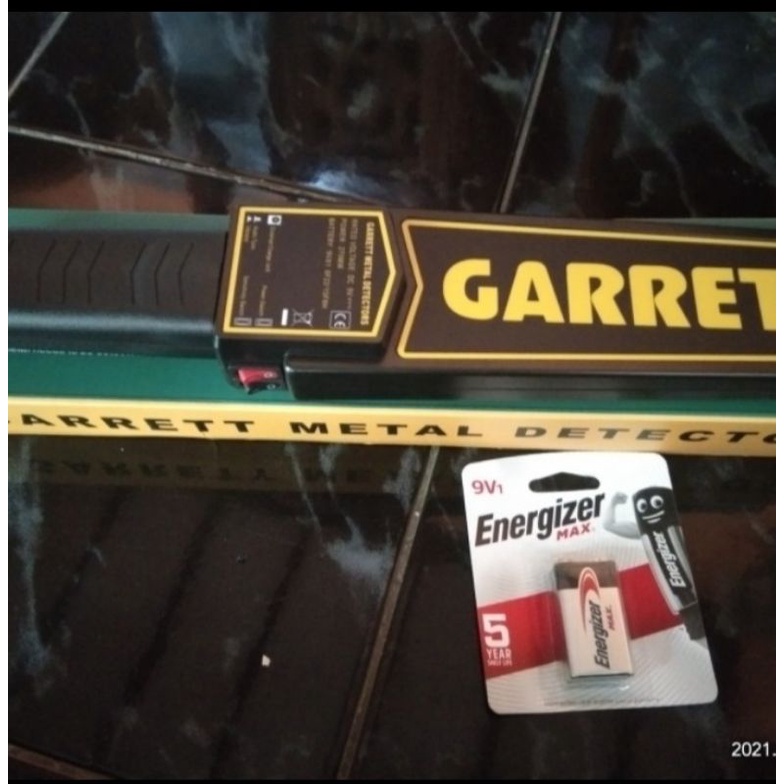 Garrett Metal Detektor SUPER SCENER GARRETT Plus Baterai Handheld Alat Sensor Deteksi Logam