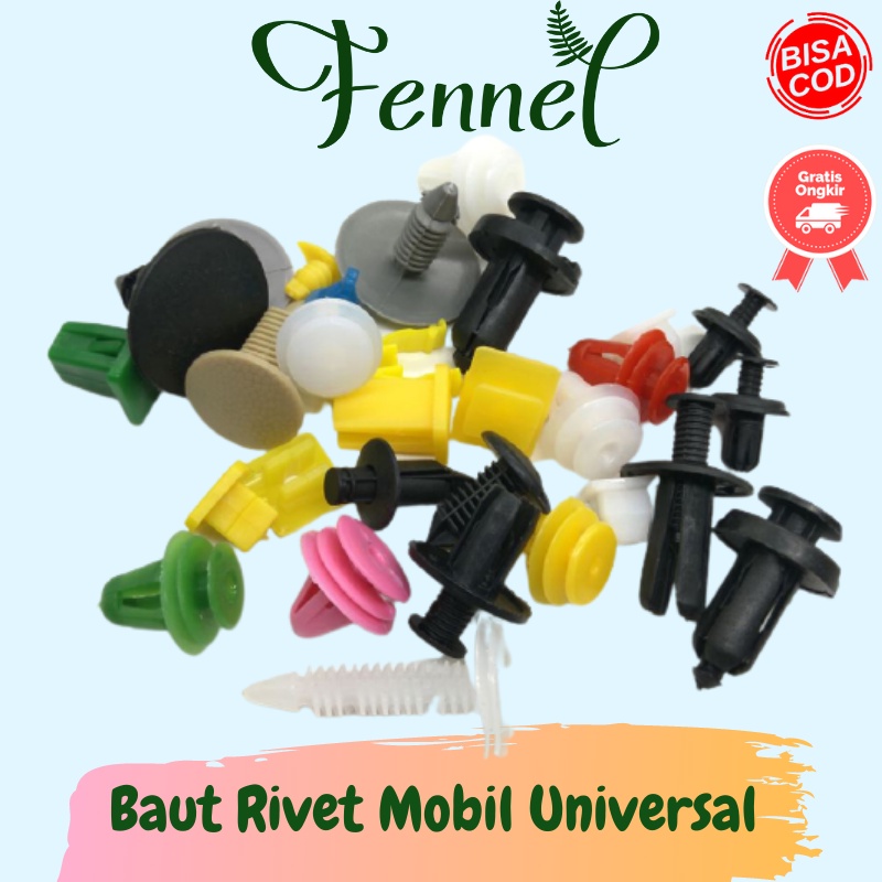 Baut Rivet Mobil Universal 160 PCS PE02