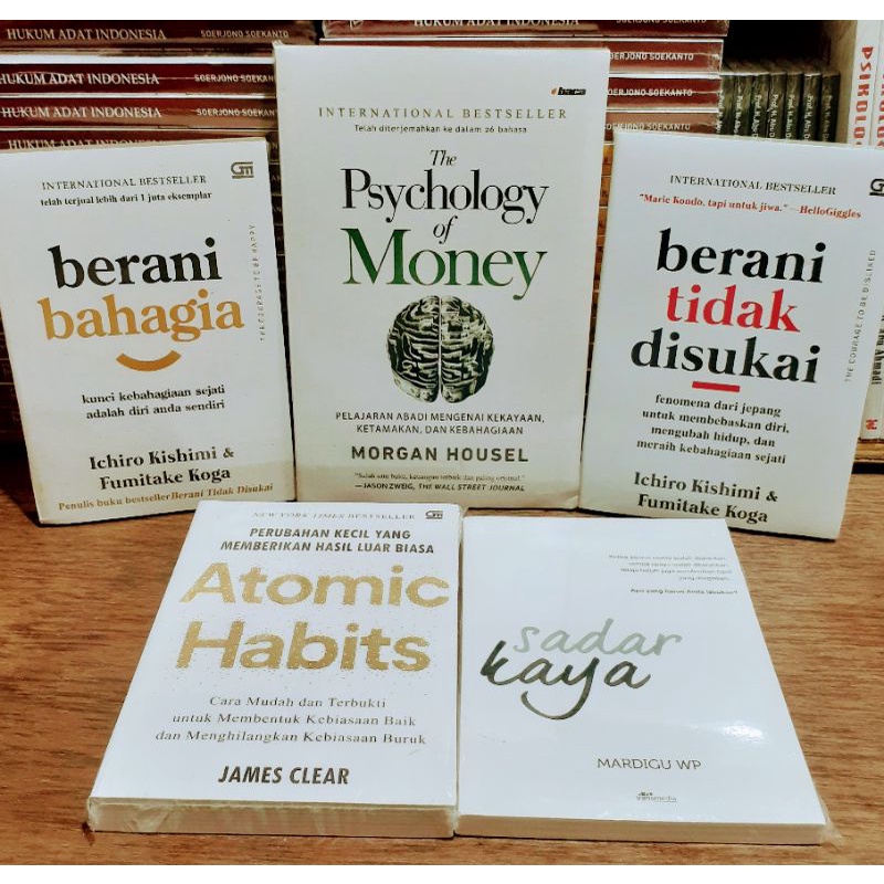 Jual Paket 5 Buku Motivas The Psychology Of Money Berani Tidak Disukai