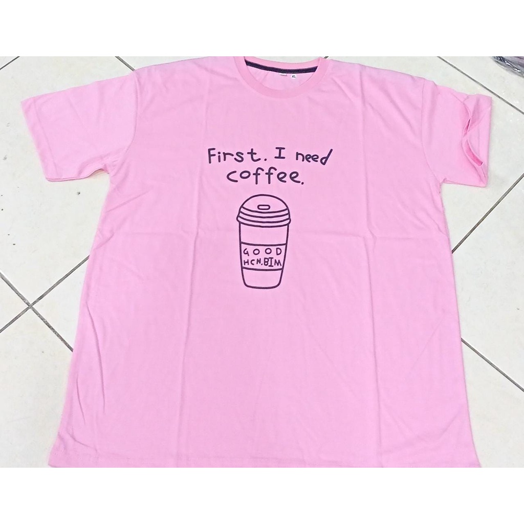 Kaos murah Kaos distro murah baju  distro pria t-shirt murah combed30s I NEED COFFE