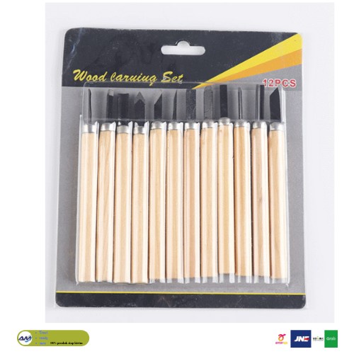 

UKIR-ALAT- SET PISAU UKIR ALAT PAHAT KAYU WOOD CARVING KNIFE 12 IN 1 81D -ALAT-UKIR.