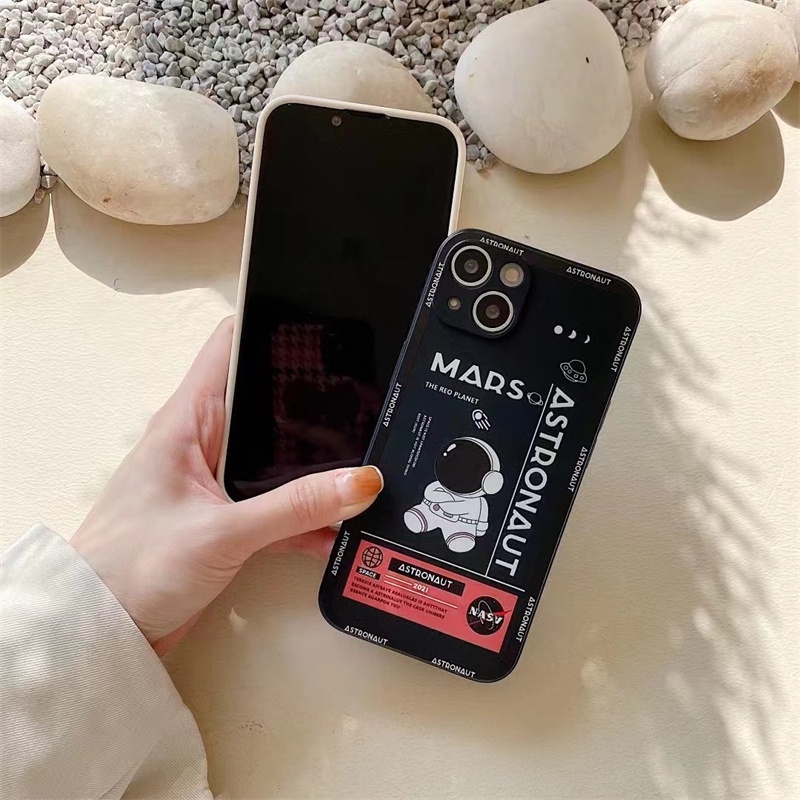 Case Desain Mars Astronot Untuk Vivo Y12s Y20 Y20i Y20s Y11 Y12 Y15 Y17 Y19 Y30 Y95 Y93 Y91C Y91 Y50 Y7S Y1S Y20 Y21 V21Se V20