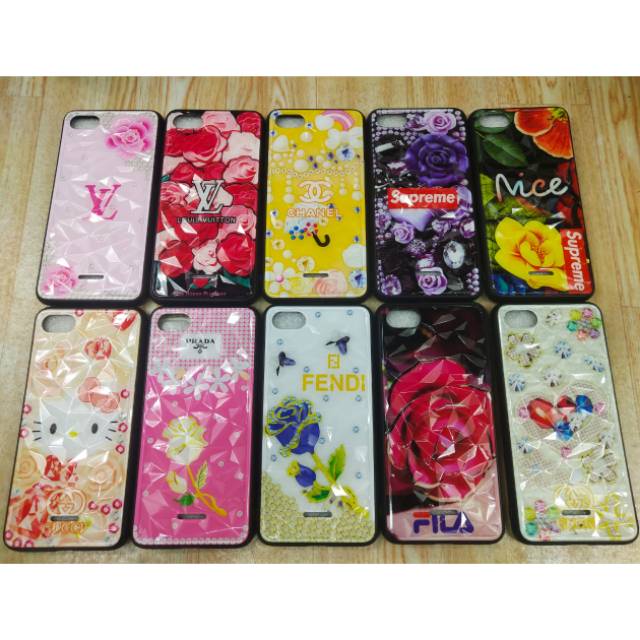 Hardcase Prisma 3D Bunga Branded SAMSUNG A30/A50/A6 PLUS/J2 PRIME/J330 J3 PRO/J6 PLUS/J7 PLUS/J8/M10/M20/M30