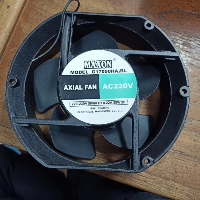 Maxon Axial Fan AC 220V Ball Bearing Model G17050HA2BL