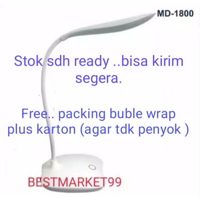 Lampu belajar minimalis sentuh / lampu baca Myvo MD 1800 .Promo  Free Buble Wrap Plus karton.