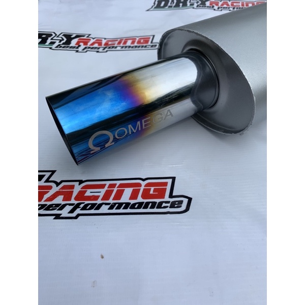 Knalpot Mobil omega Biru silver