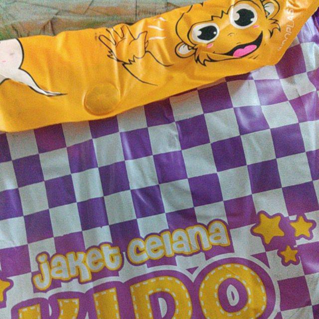 Payung Lipat  Silver Biru Polos Sablon Promosi