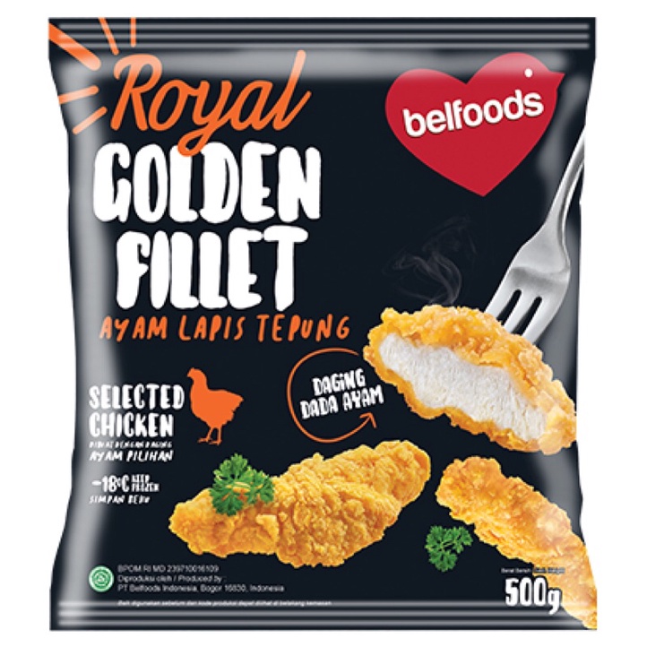 

BELFOODS Royal Golden Chicken Fillet [250g] / Ayam Lapis Tepung