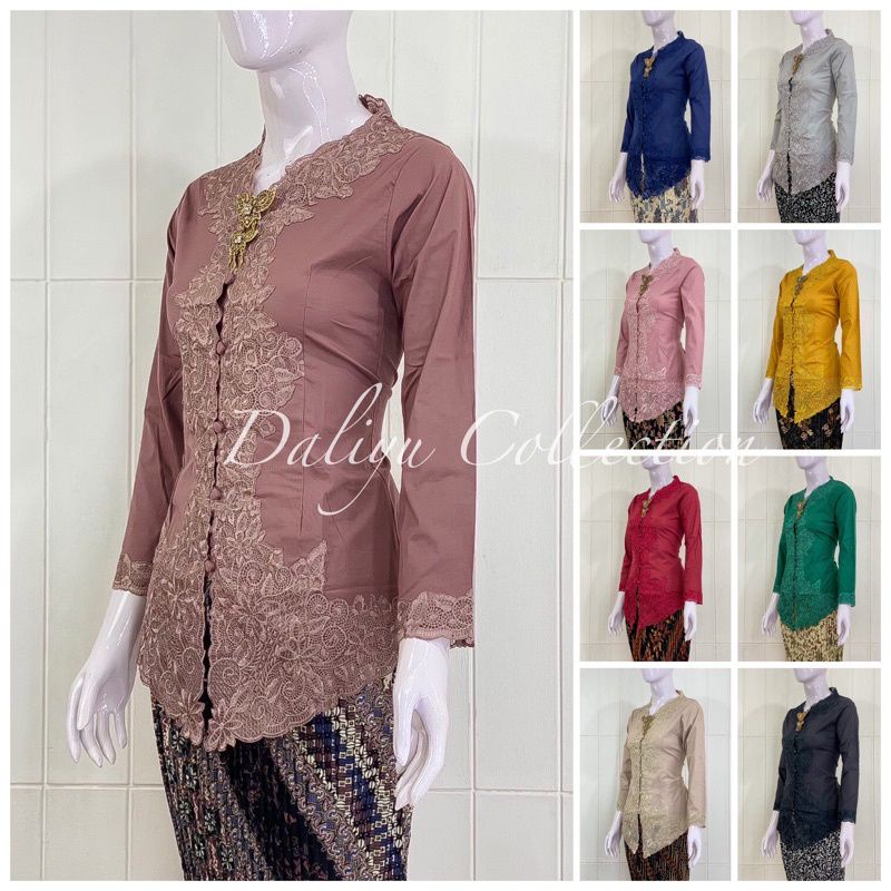 kebaya modern encim katun paris kebaya betewi polos