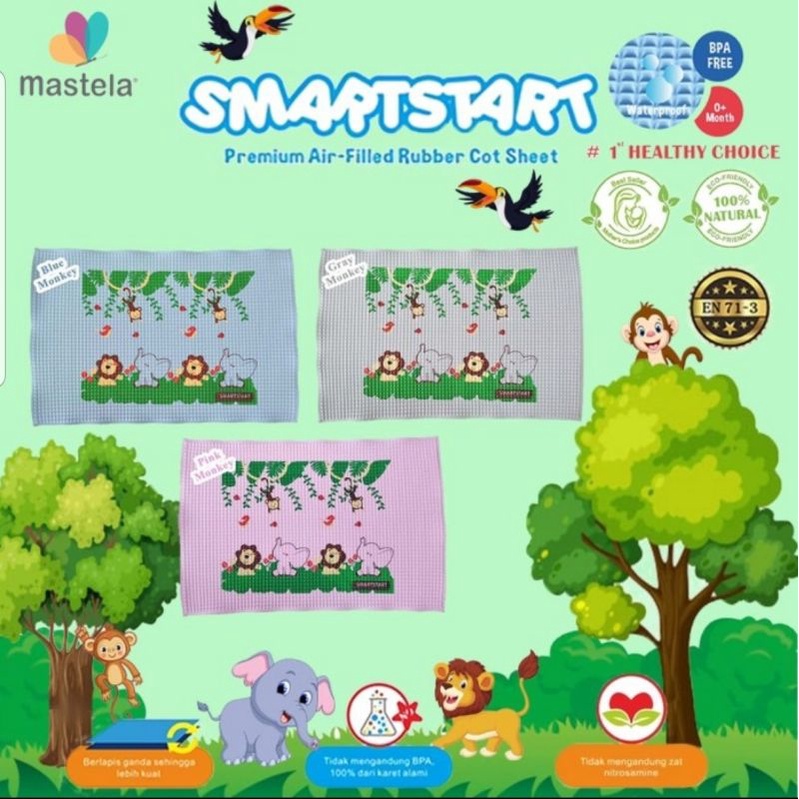 perlak karet bayi smartstart mastela alas ompol